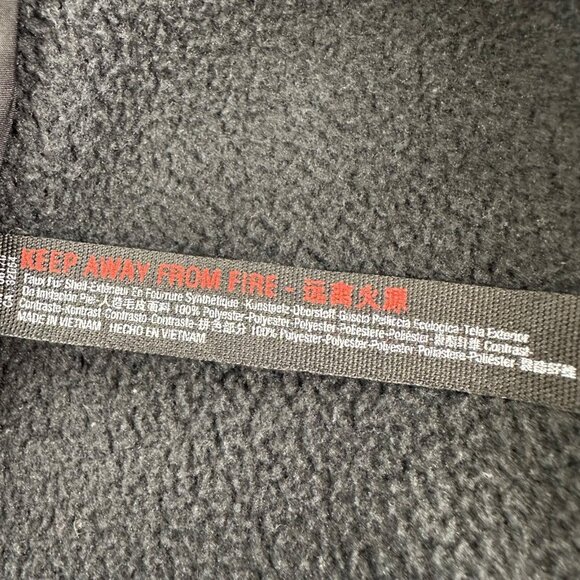 Fp Movement Womens Black Hit The Slopes Cropped Snap Sherpa Fleece Jacket M - Picture 10 of 12